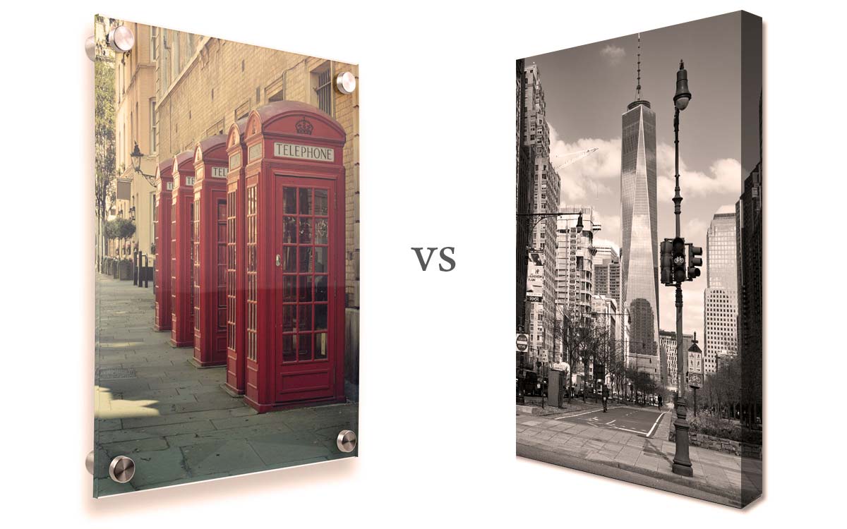 Canvas vs Acrylic Print